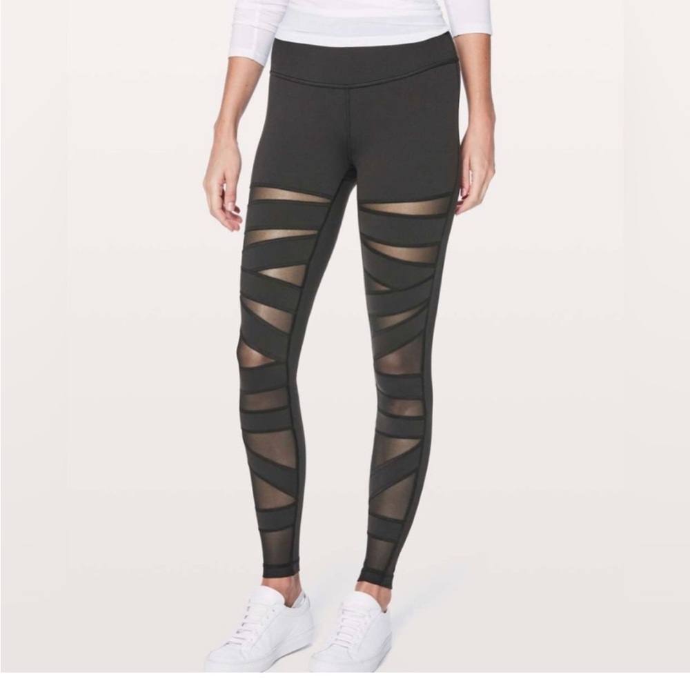 Lululemon Wunder Under Pant (High-Rise) *Tech Mesh 28" Leggings